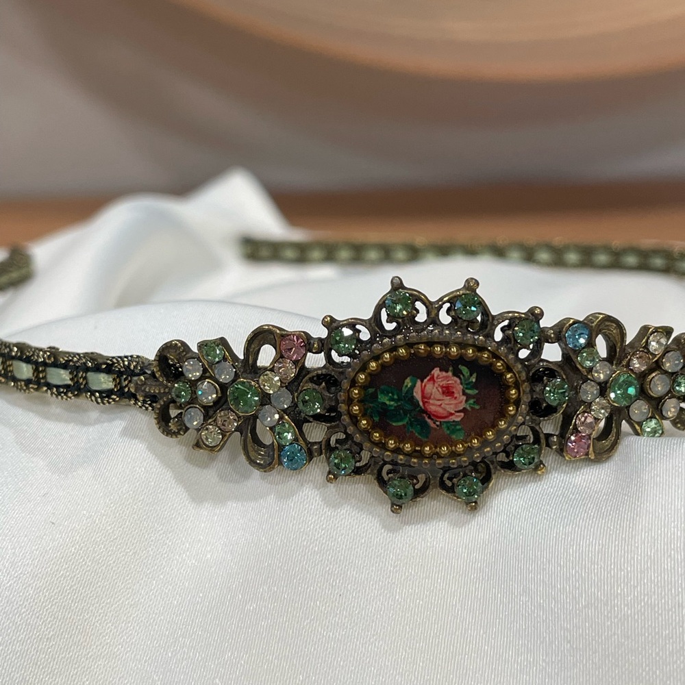 Michal Negrin Vintage Floral Hairband - Picture 1 of 3